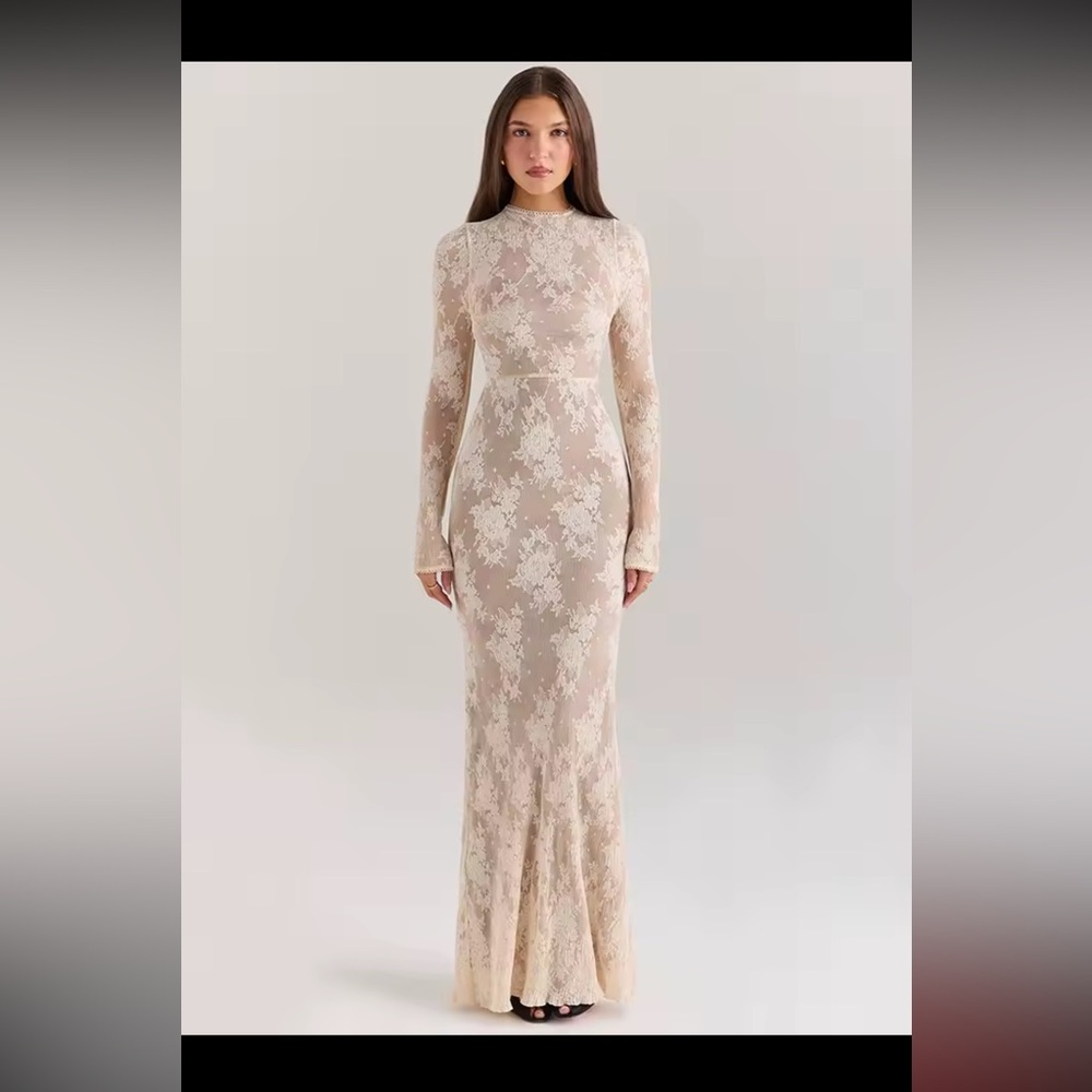 Lace Maxi Dress - Picture 2 of 3